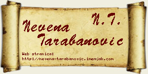 Nevena Tarabanović vizit kartica